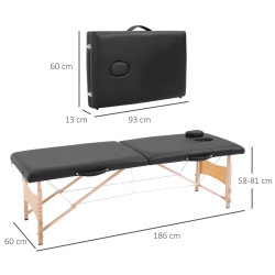 Массажный стол Homcom 503-001 (Black) Thumb