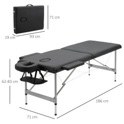 Массажный стол Homcom 503-019V00BK (Black) Thumb
