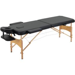 Массажный стол Homcom 5550-3291 185x60x88 cm (Black/Wood) Thumb