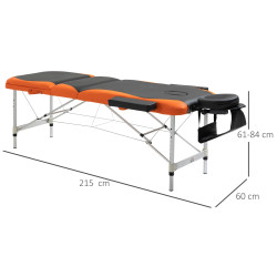 Массажный стол Homcom 700-039 (Black/Orange) Thumb
