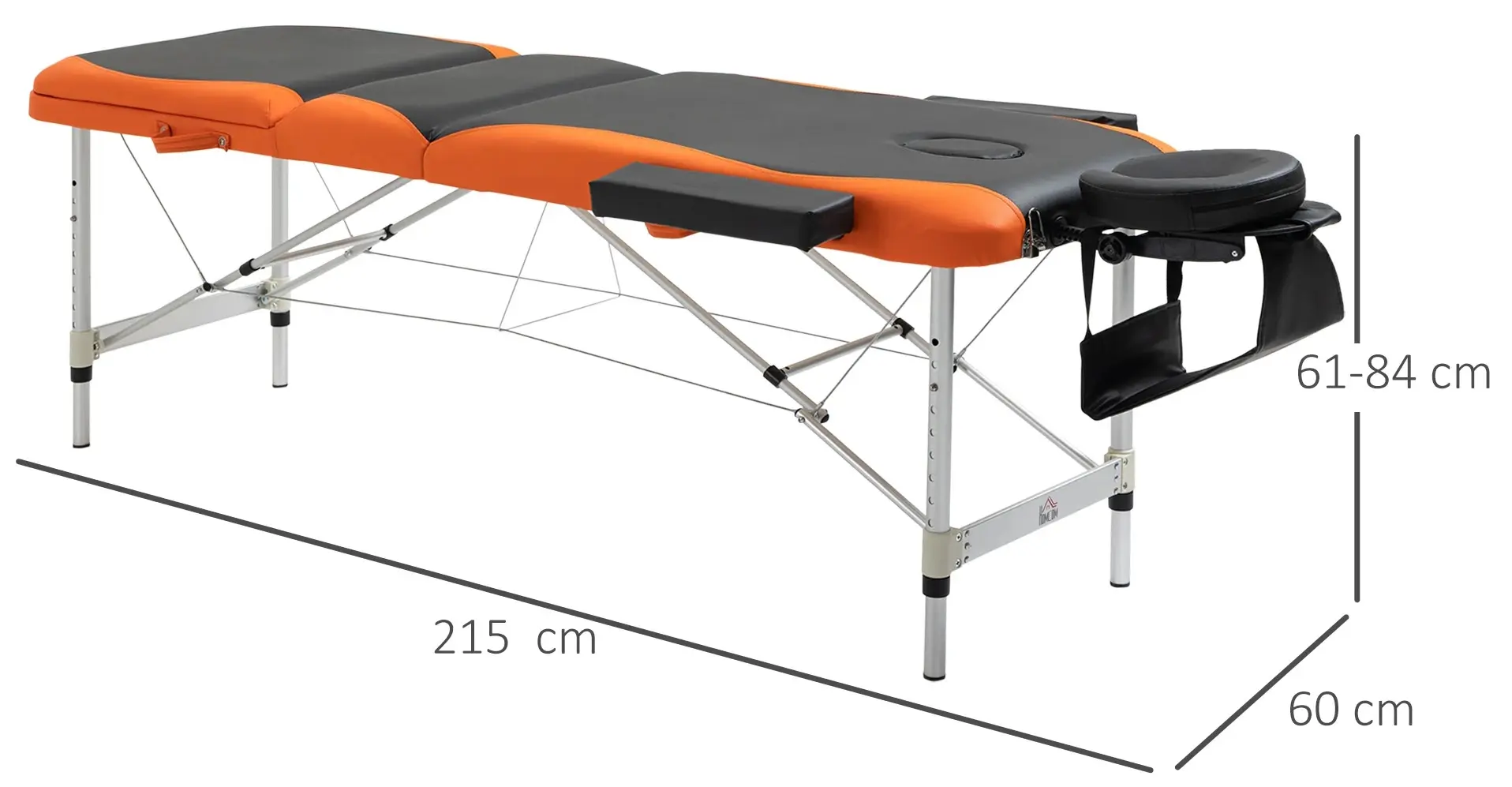 Массажный стол Homcom 700-039 (Black/Orange) - 3
