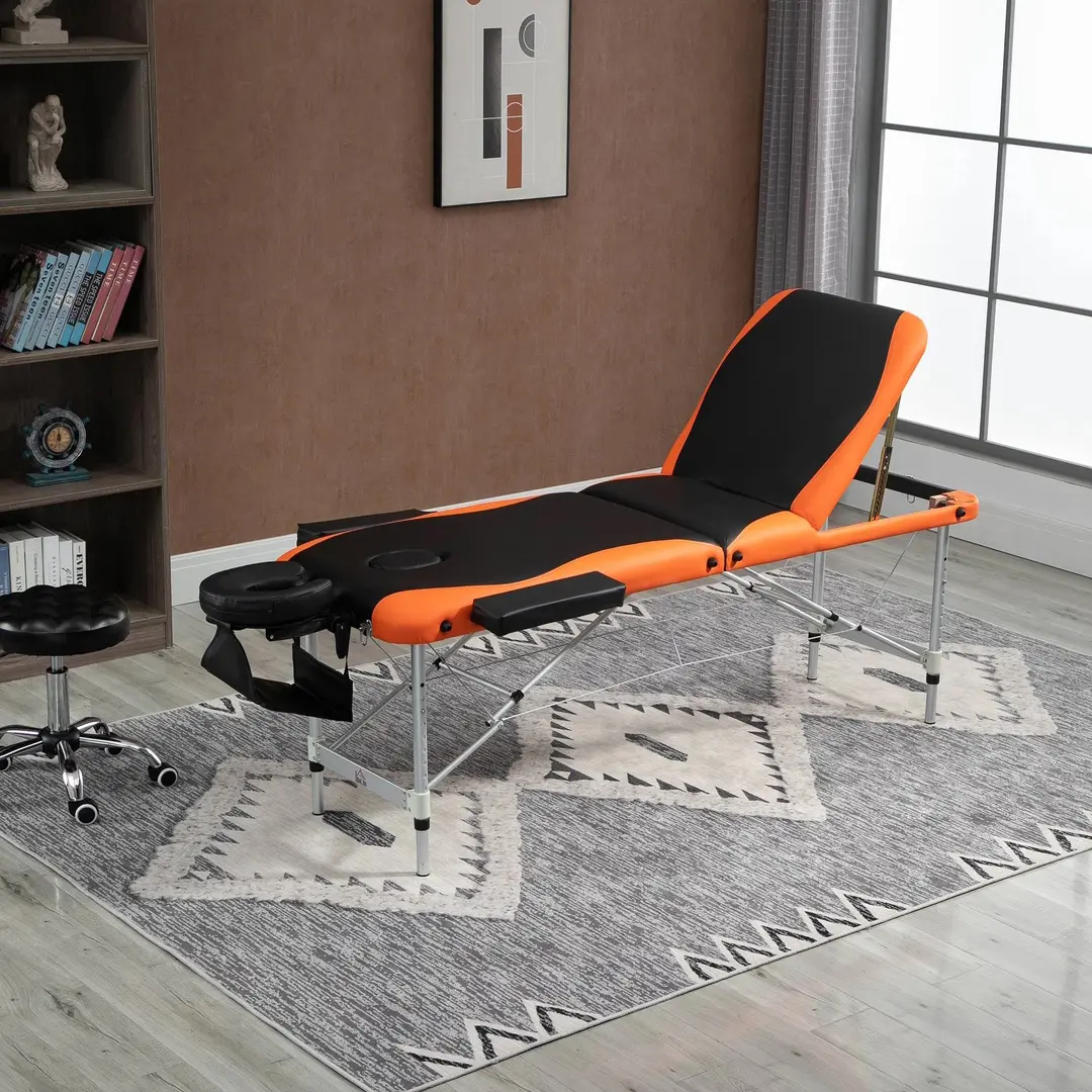 Массажный стол Homcom 700-039 (Black/Orange)