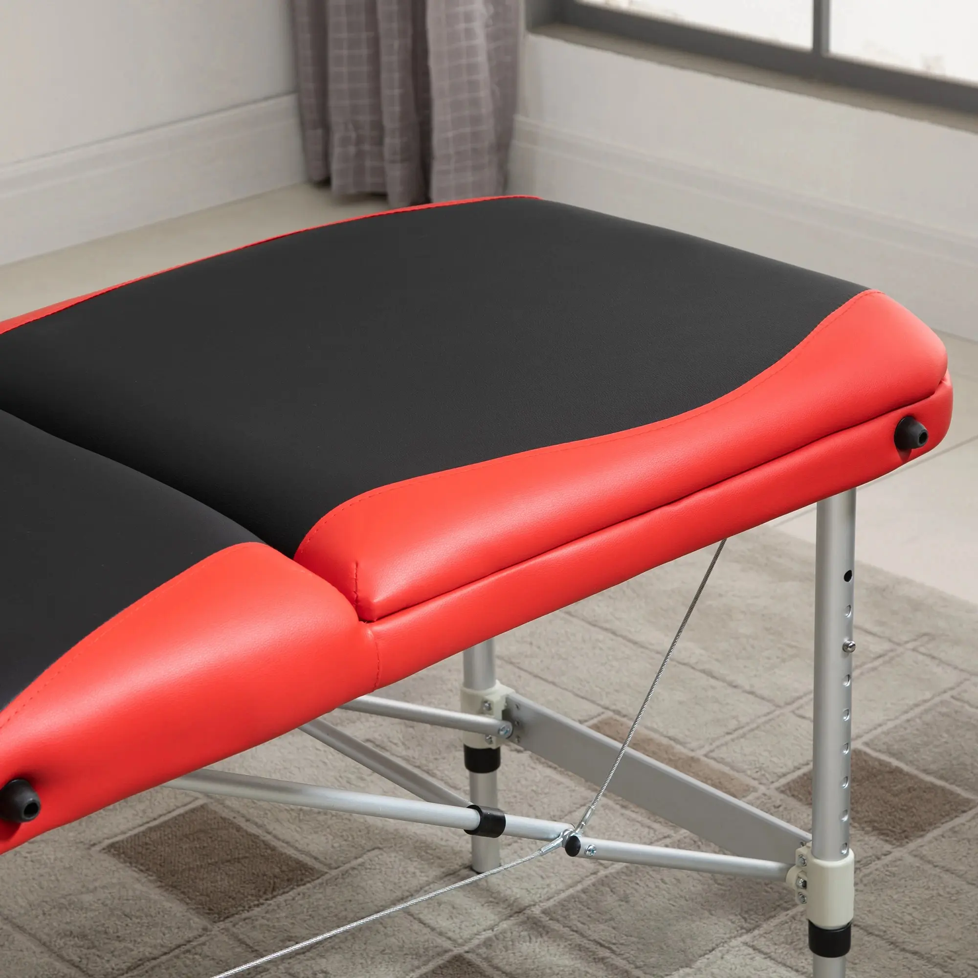 Массажный стол Homcom 700-039RD (Black/Red) - 8