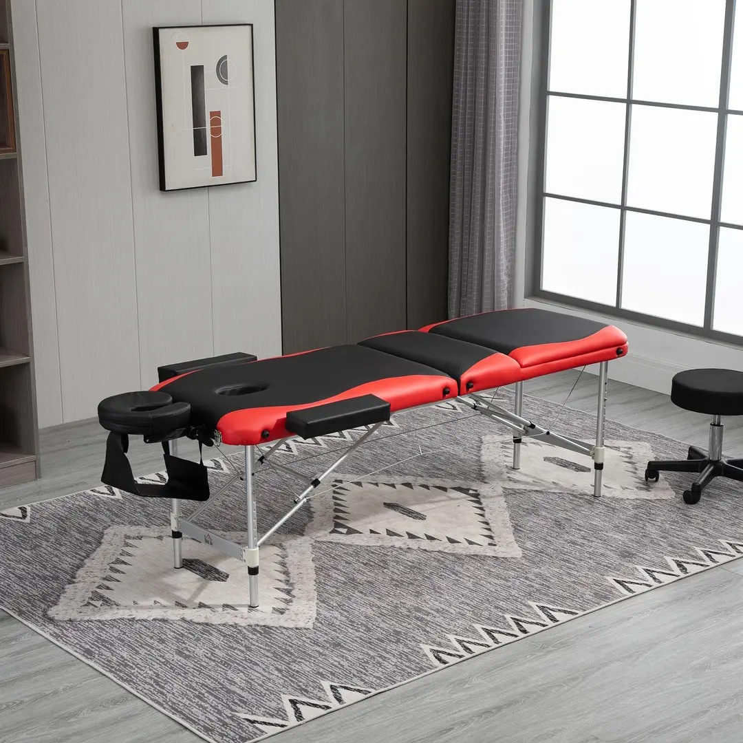 Массажный стол Homcom 700-039RD (Black/Red)