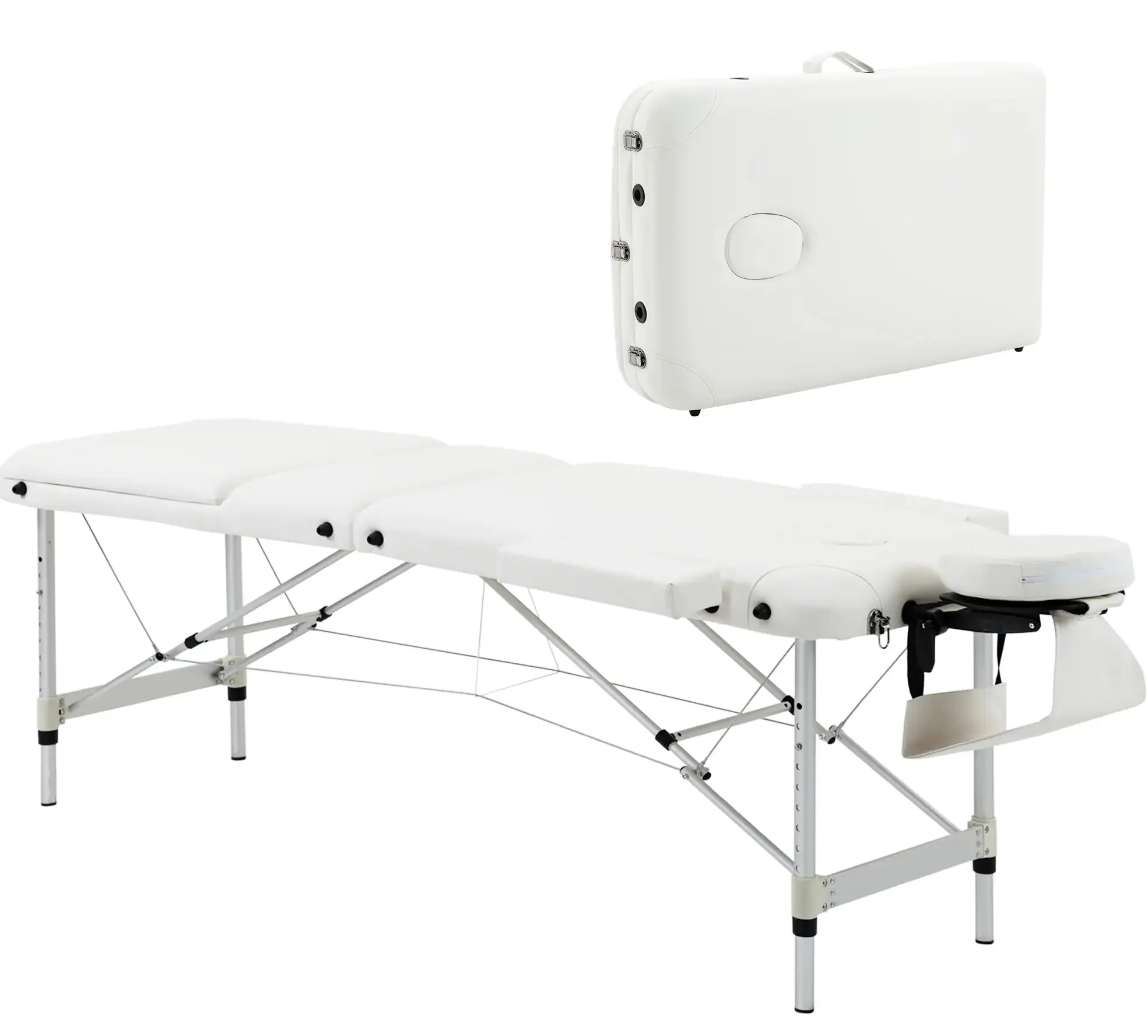 Masa pentru masaj Homcom 700-039WT (White) - 3