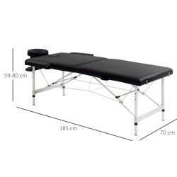 Массажный стол Homcom 700-077BK (Black) Thumb