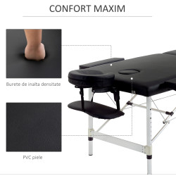 Массажный стол Homcom 700-077BK (Black) Thumb