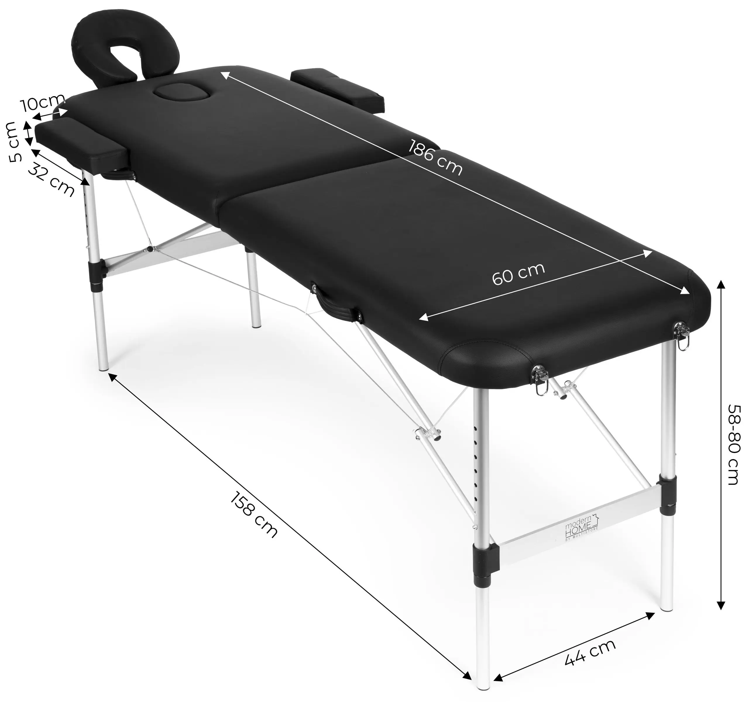 Массажный стол Modern Home BM2724-BC (Black) - 8