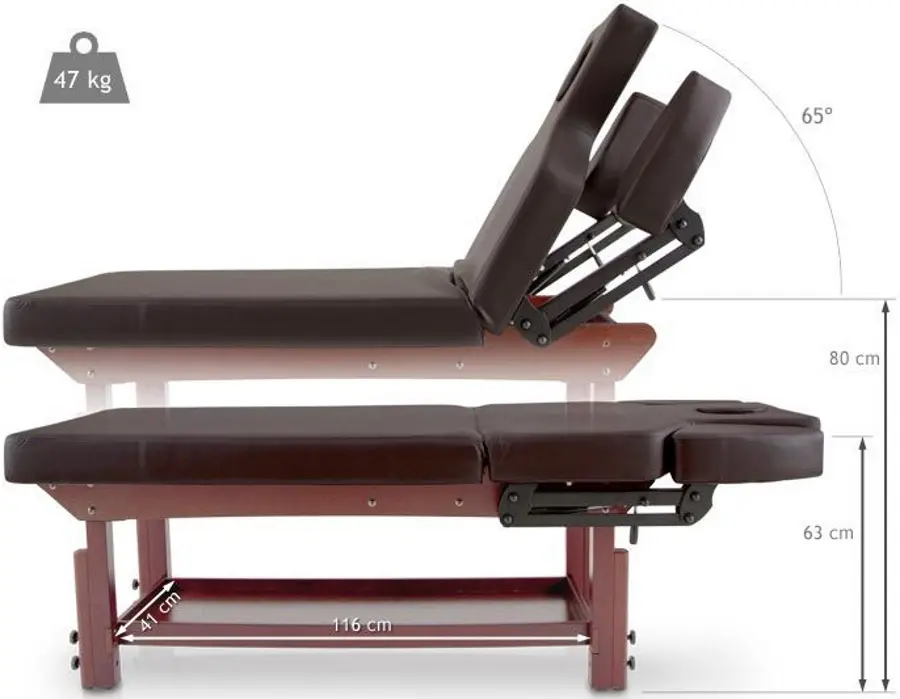 Masa pentru masaj Quirumed 1106-HZ-3377A-A112S (Brown) - 4