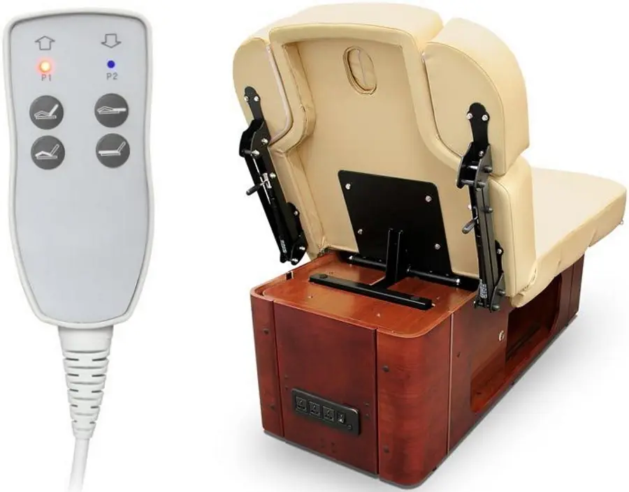 Массажный стол Quirumed 1106-HZ3381B3-A314S (Beige/Brown) - 4