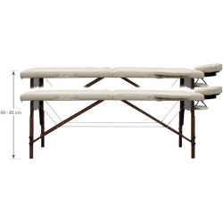 Массажный стол Quirumed 185x60 1248-WZ201-S24-W-2 (White/Brown) Thumb