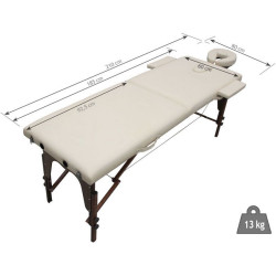 Массажный стол Quirumed 185x60 1248-WZ201-S24-W-2 (White/Brown) Thumb
