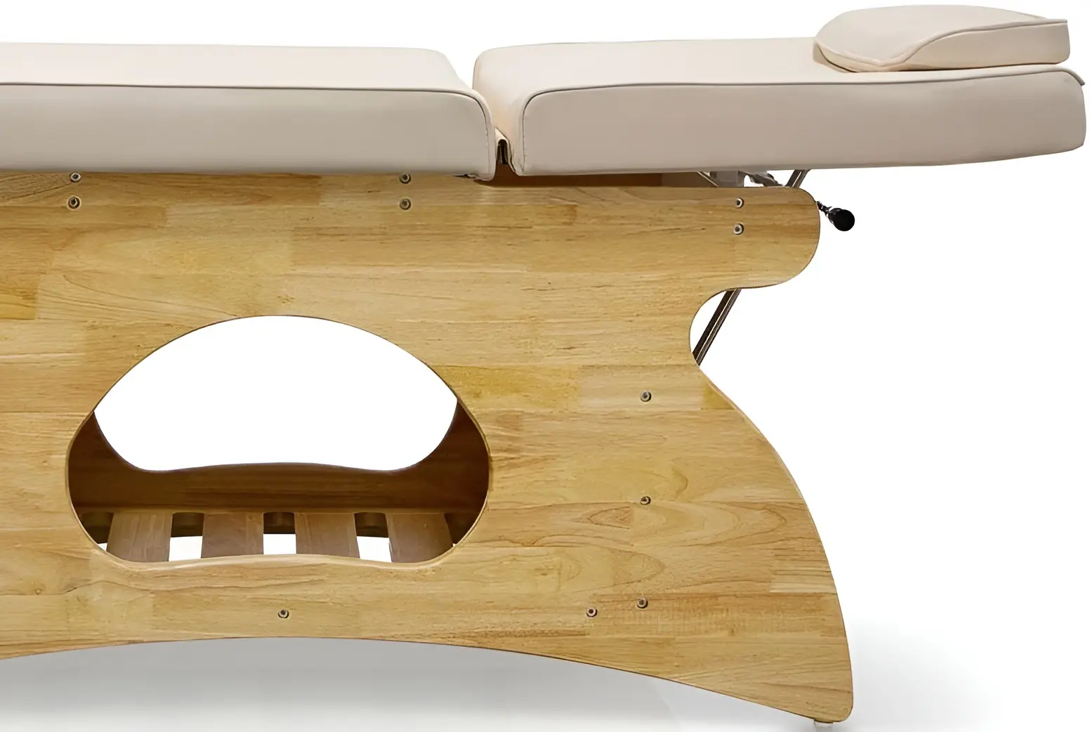 Masa pentru masaj Quirumed 485-RJ-6609-08BL (White/Natural Wood) - 3