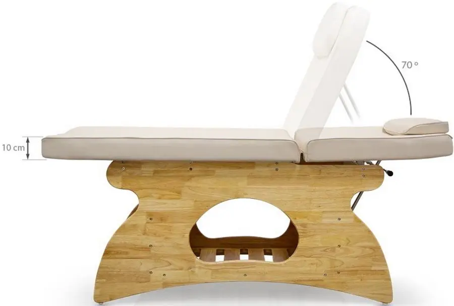 Masa pentru masaj Quirumed 485-RJ-6609-08BL (White/Natural Wood) - 5