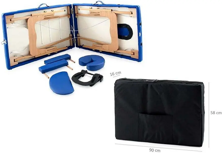 Массажный стол Quirumed Easy 182x60 (Blue/Natural) - 4