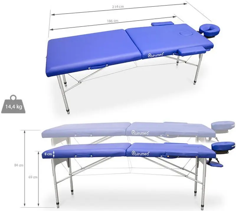 Массажный стол Quirumed Easy 186x66 (Blue) - 5