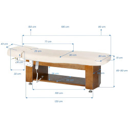 Masa pentru masaj Sillon Leisure Premium 154690 (Cream/Natural) Thumb