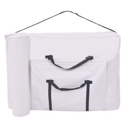 Masa pentru masaj + taburet VidaXL 110154 (White) Thumb