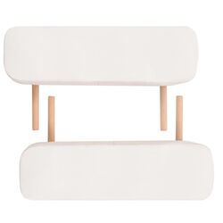 Masa pentru masaj + taburet VidaXL 110154 (White) Thumb