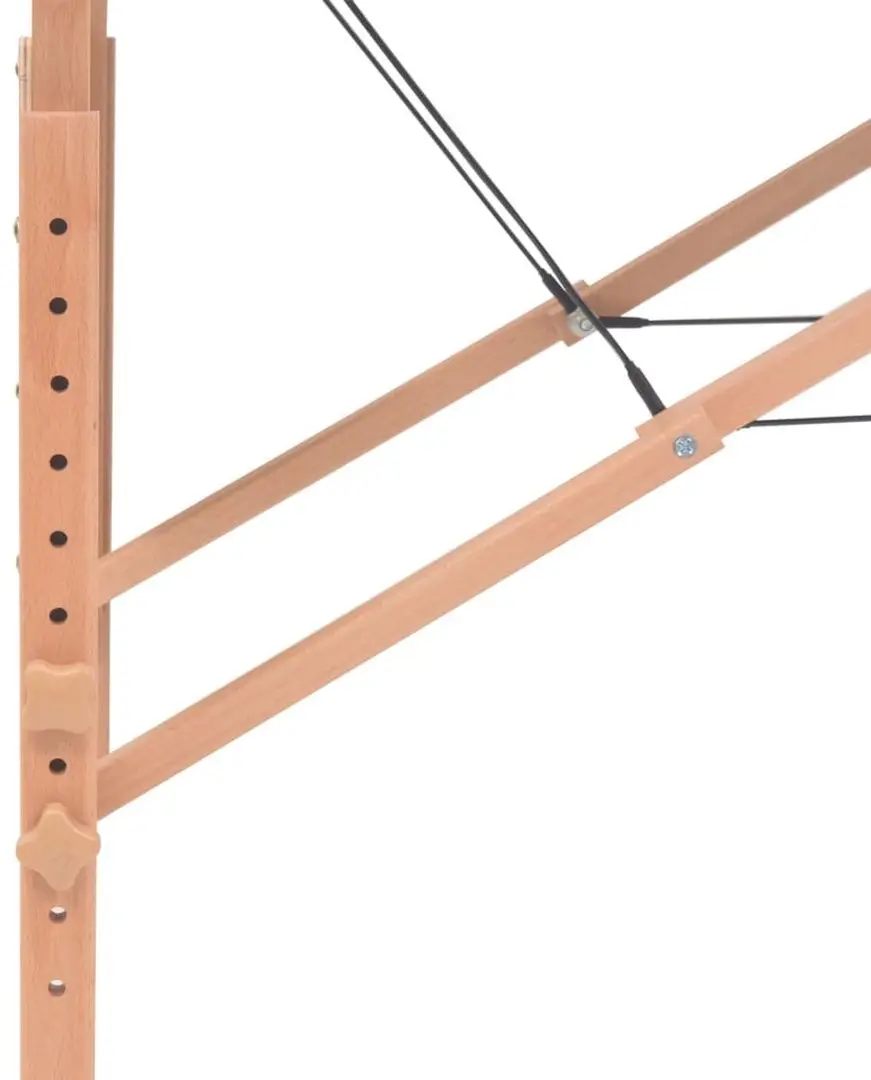 Masa pentru masaj + taburet VidaXL 110154 (White)