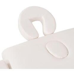 Masa pentru masaj + taburet VidaXL 110154 (White) Thumb