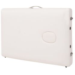 Masa pentru masaj + taburet VidaXL 110154 (White) Thumb