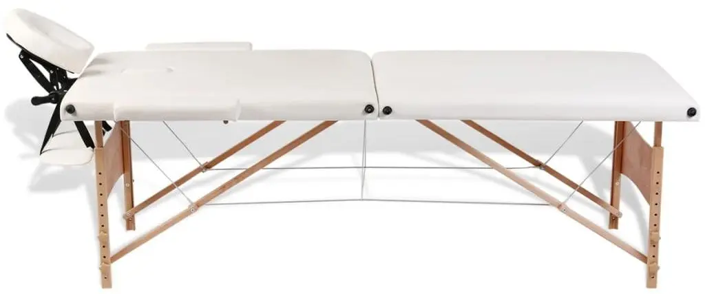 Массажный стол VidaXL 110078 (Cream)