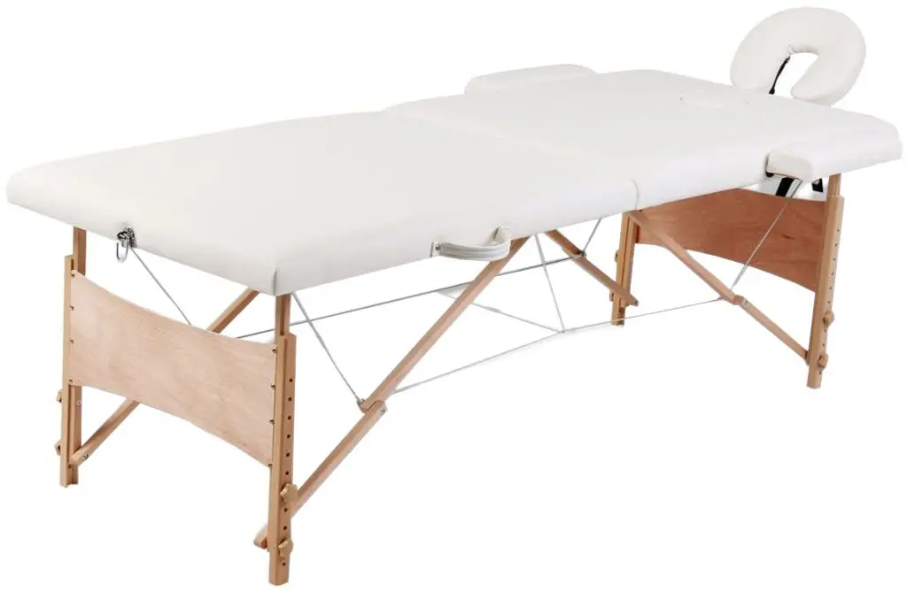 Массажный стол VidaXL 110078 (Cream)
