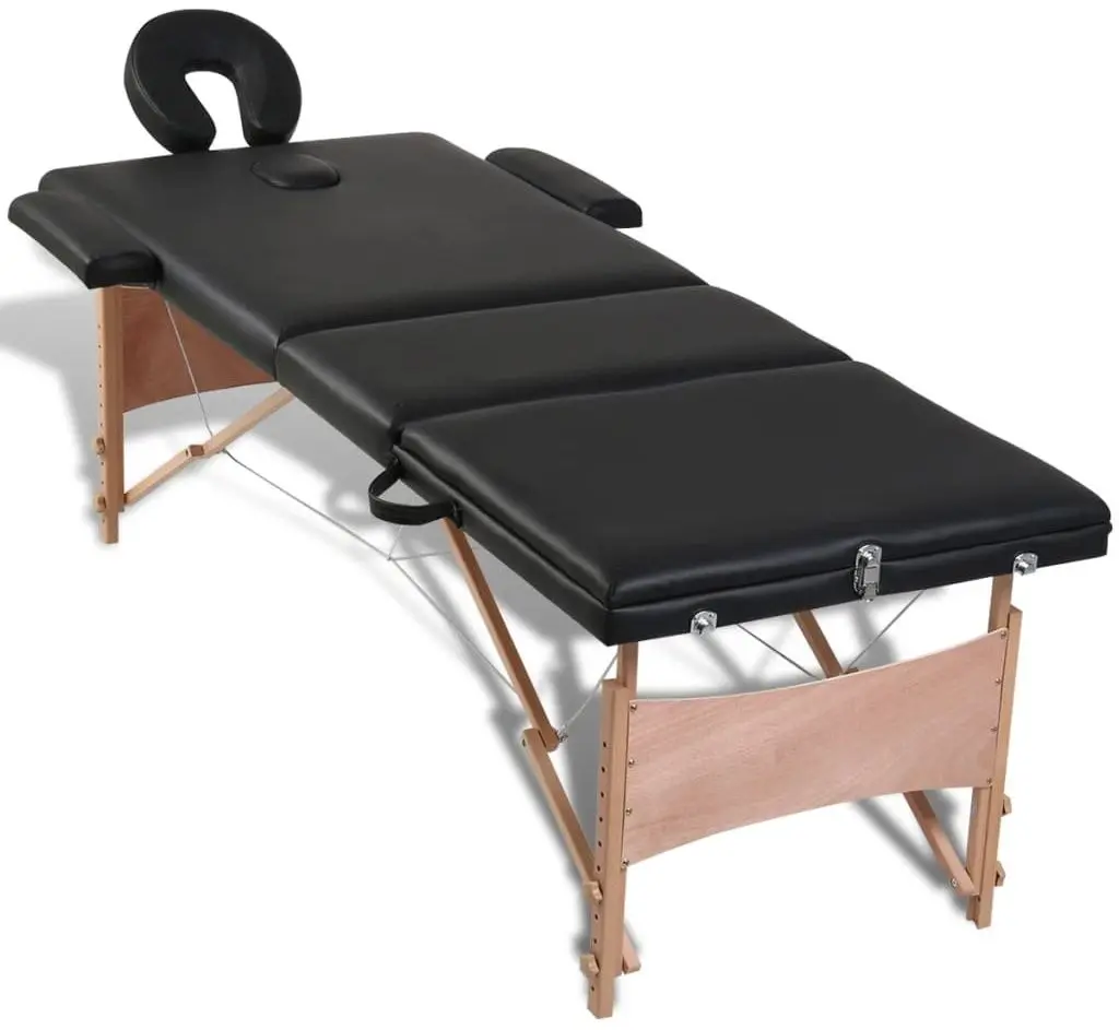 Masa pentru masaj VidaXL 110081 (Black)