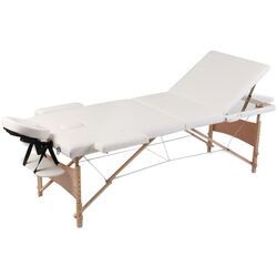 Masa pentru masaj VidaXL 110082 (Cream)