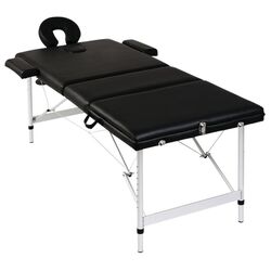 Массажный стол VidaXL 110092 (Black) Thumb