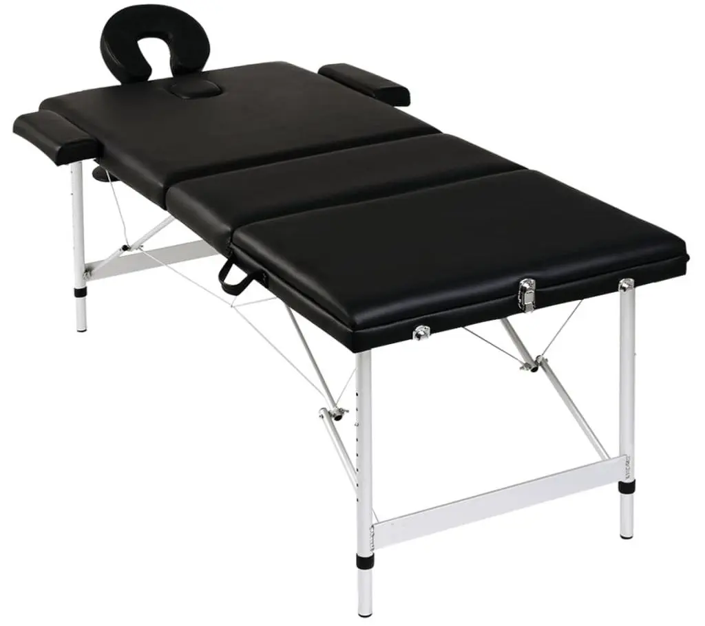 Массажный стол VidaXL 110092 (Black)
