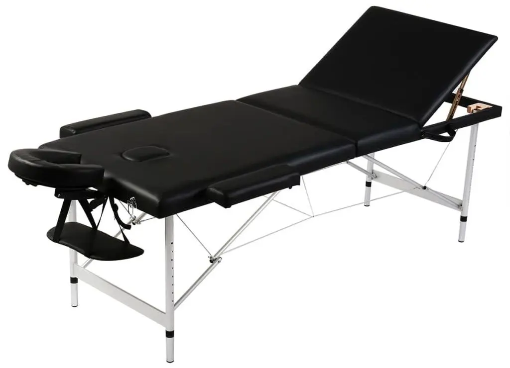 Массажный стол VidaXL 110092 (Black)