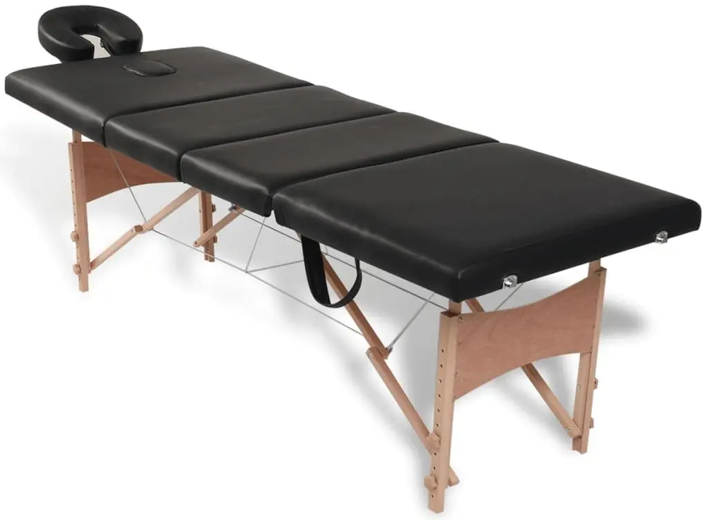 Массажный стол VidaXL 110095 (Black)