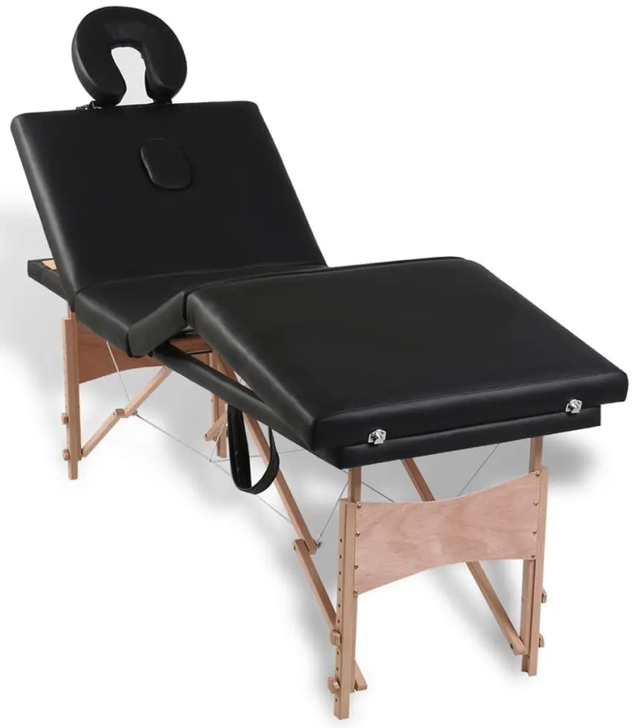 Массажный стол VidaXL 110095 (Black)