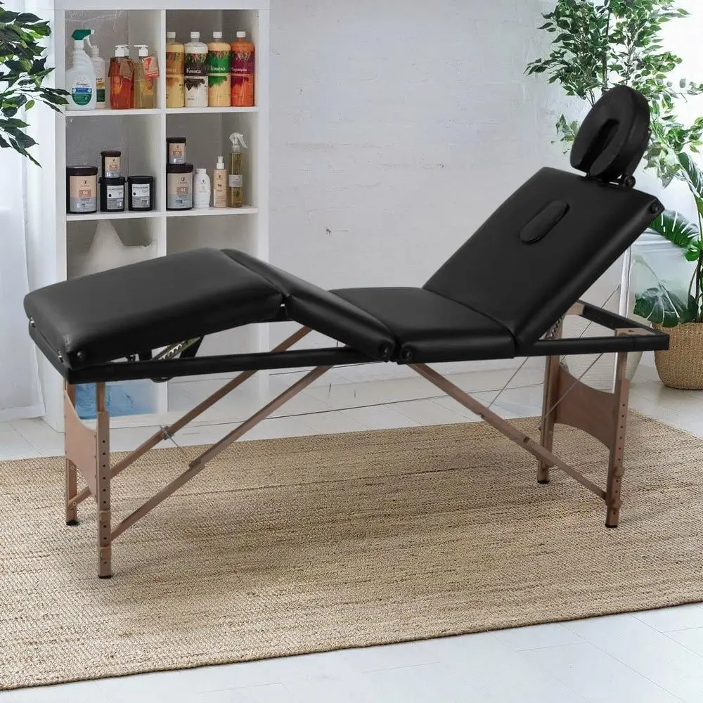 Массажный стол VidaXL 110095 (Black)