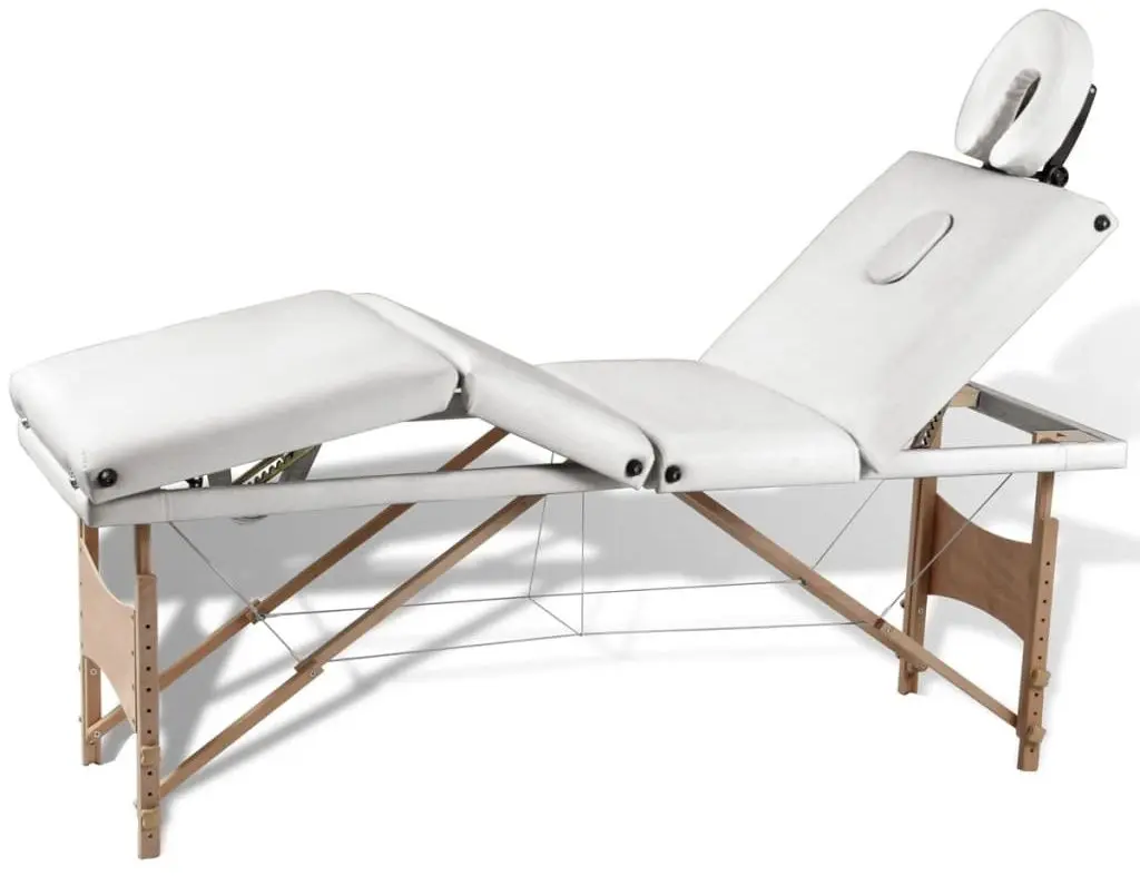 Массажный стол VidaXL 110096 (Cream)