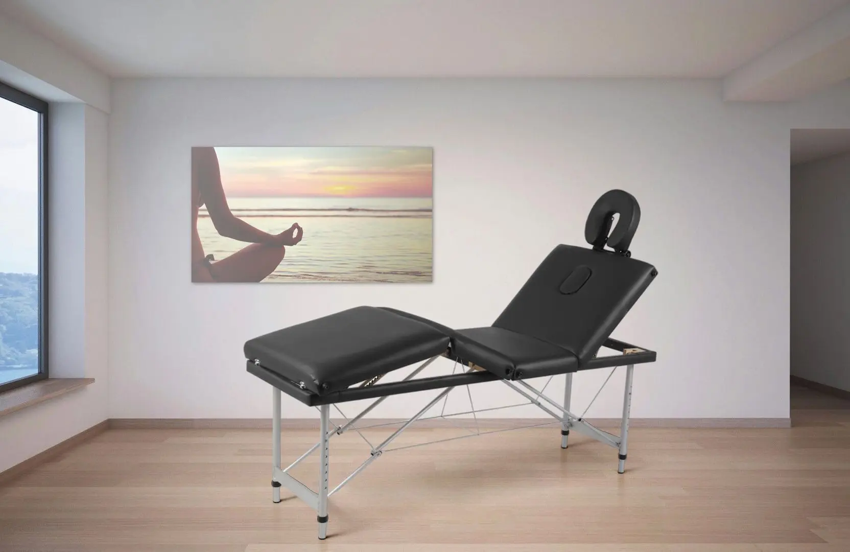 Masa pentru masaj VidaXL 110099 (Black)