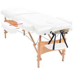 Masa pentru masaj VidaXL 110150 (White) Thumb