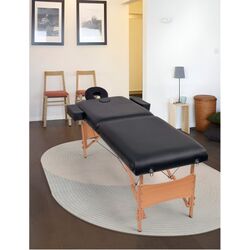 Массажный стол VidaXL 110151 (Black)