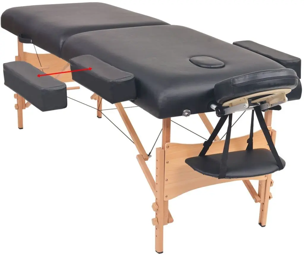 Masa pentru masaj VidaXL 110151 (Black)