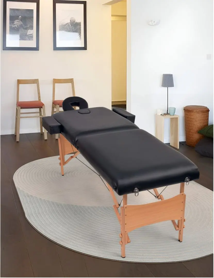 Masa pentru masaj VidaXL 110151 (Black)