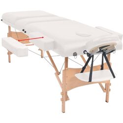 Массажный стол VidaXL 110152 (White) Thumb