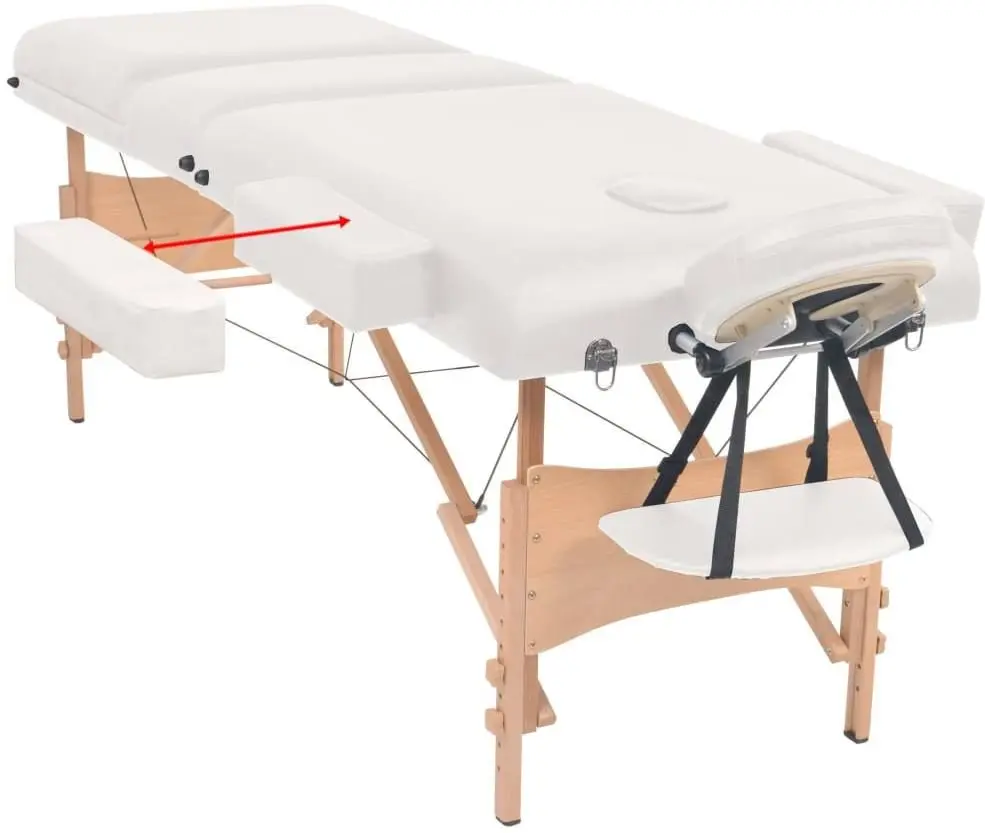 Массажный стол VidaXL 110152 (White)