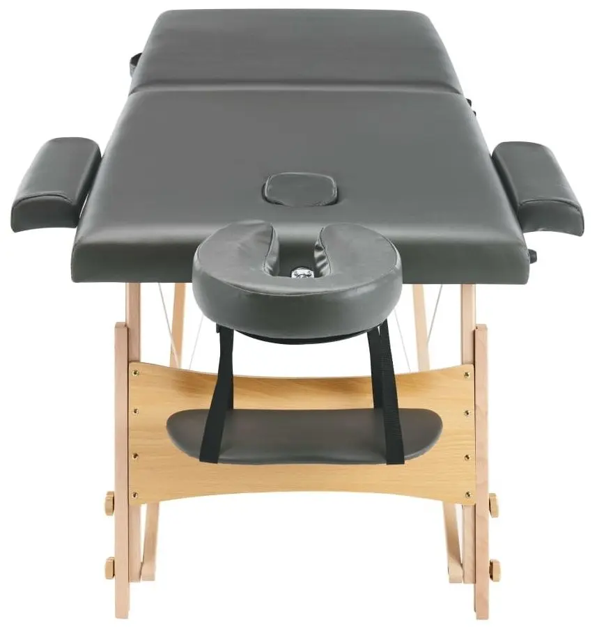 Masa pentru masaj VidaXL 110171 (Anthracite/Natural)