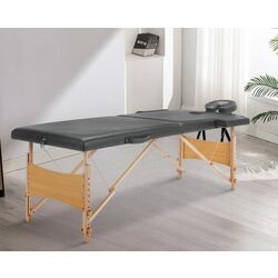 Массажный стол VidaXL 110171 (Anthracite/Natural)