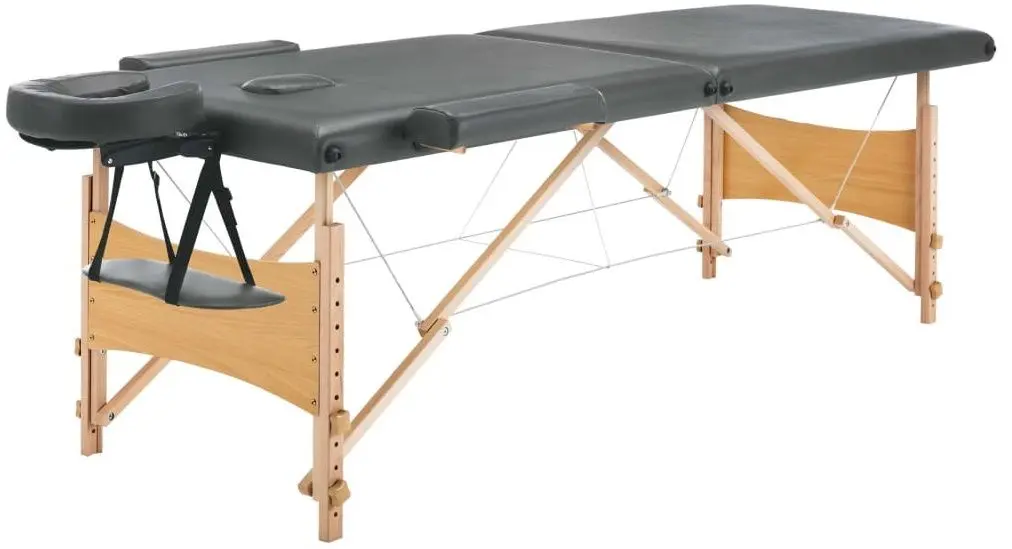 Masa pentru masaj VidaXL 110171 (Anthracite/Natural)
