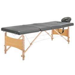 Masa pentru masaj VidaXL 110173 (Anthracite) Thumb