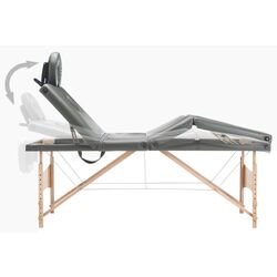 Masa pentru masaj VidaXL 110173 (Anthracite) Thumb