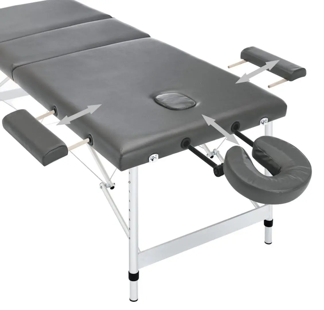 Masa pentru masaj VidaXL 110175 (Anthracite)